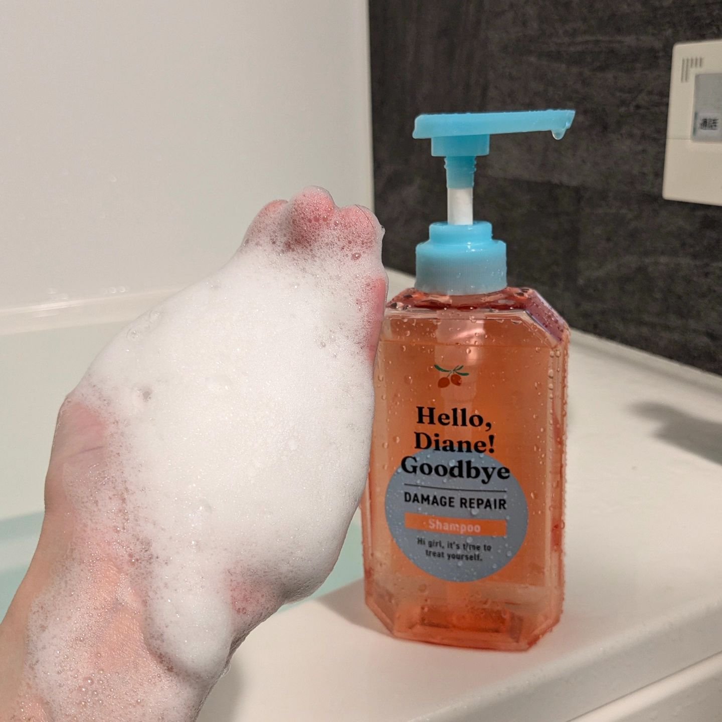 ハローダイアン グッバイ うるおい補修ヘアオイル/ダイアン/ヘアオイルを使ったクチコミ（2枚目）