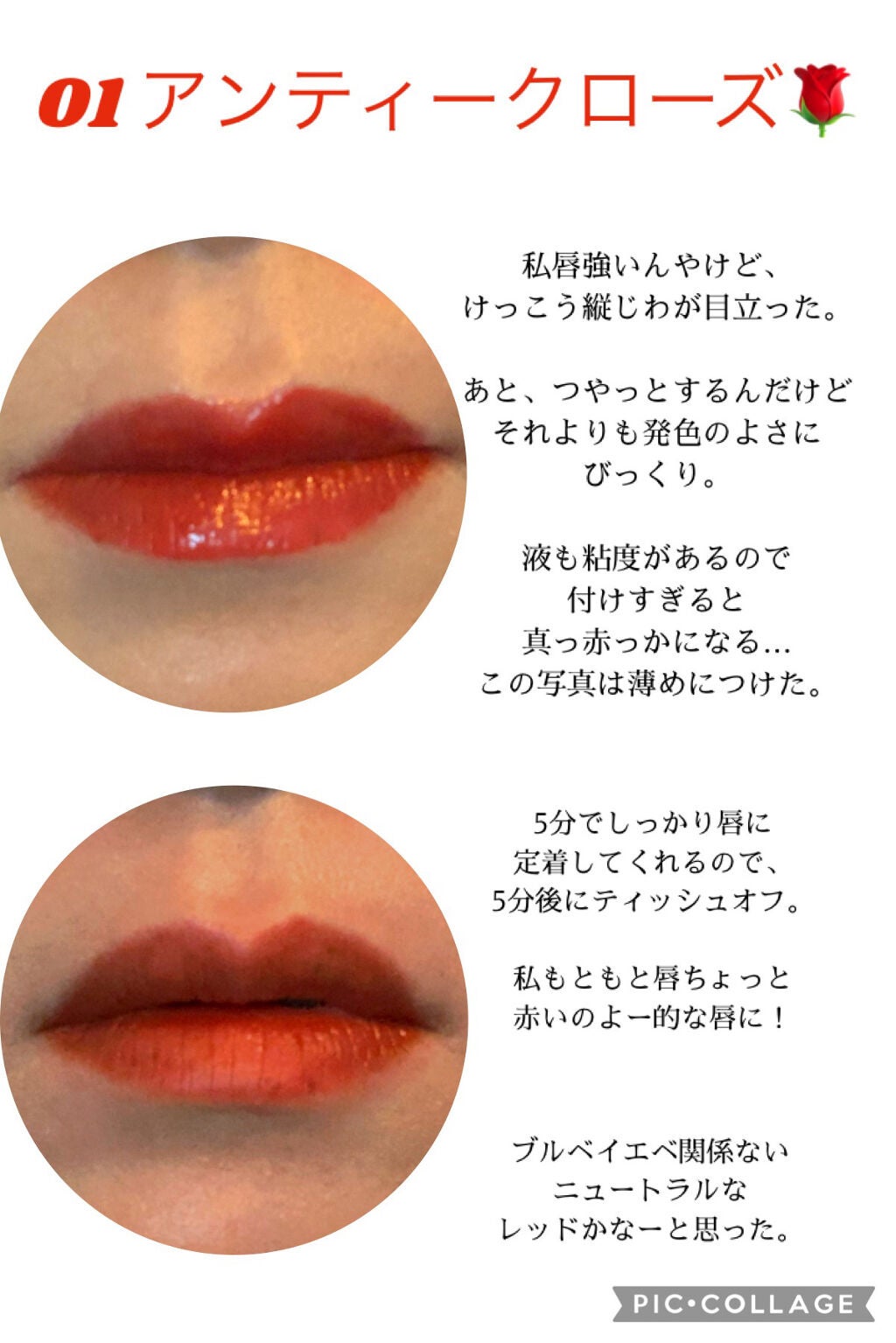 ジューシーリップティント/キャンメイク/口紅を使ったクチコミ(3枚目)