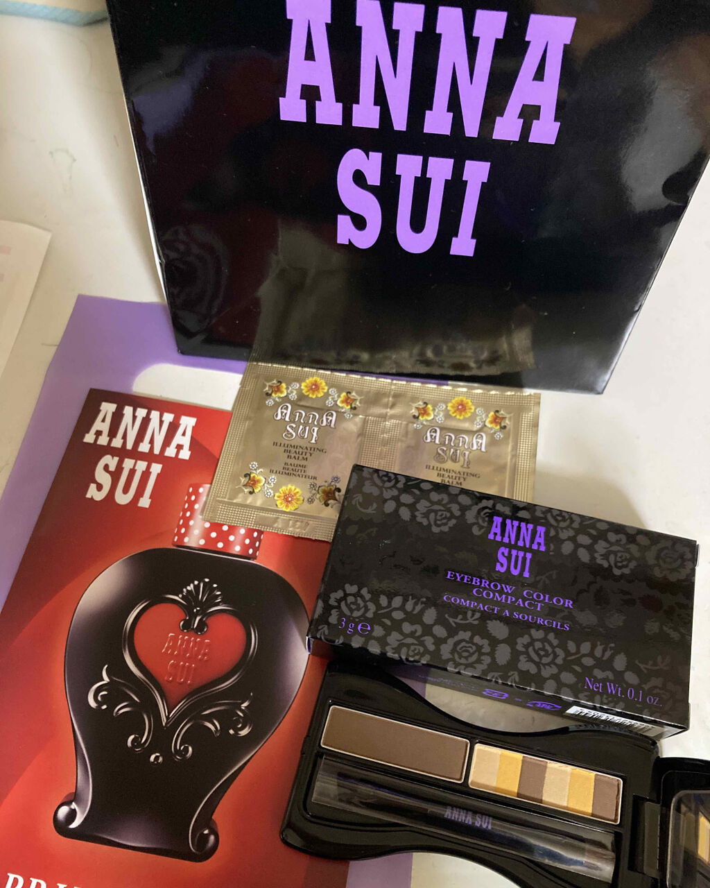 アイブロウ カラー コンパクト/ANNA SUI/パウダーアイブロウを使ったクチコミ（3枚目）