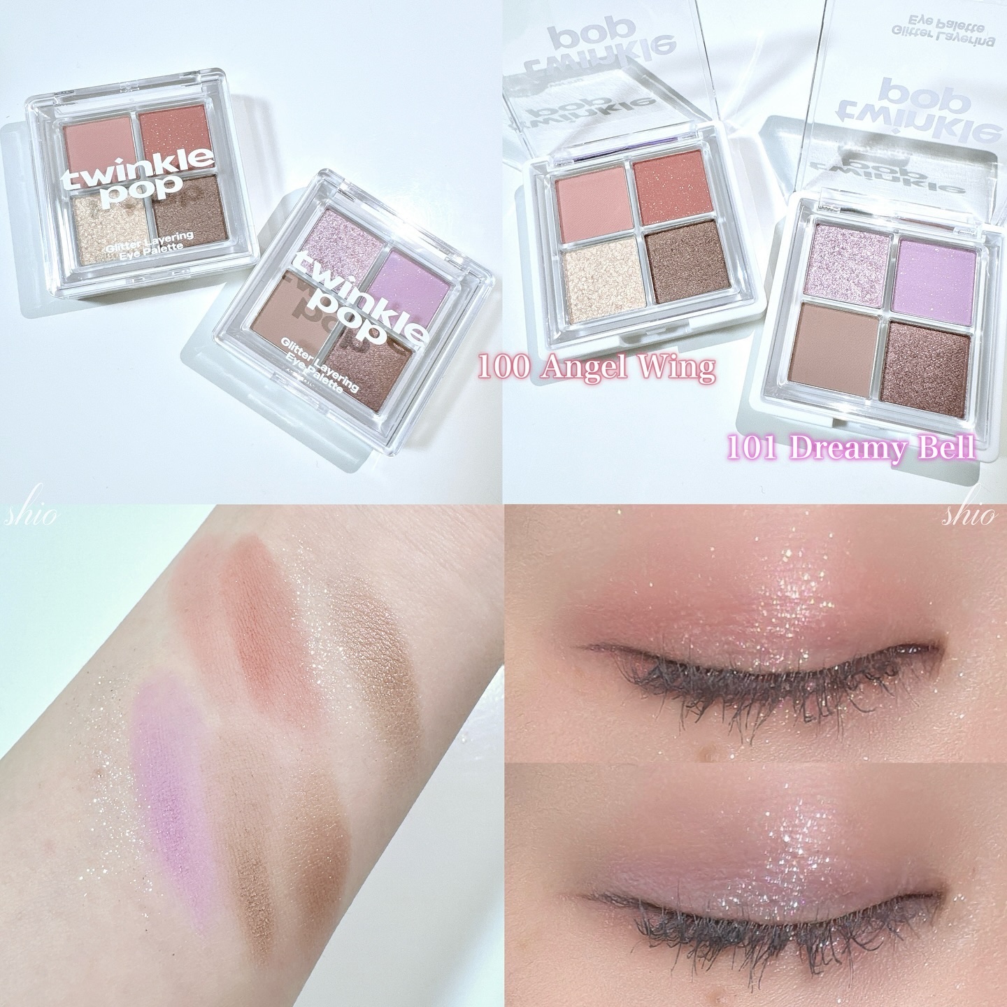 グリッターレイヤリングアイシャドウパレット/TWINKLE POP/アイシャドウパレットを使ったクチコミ（2枚目）