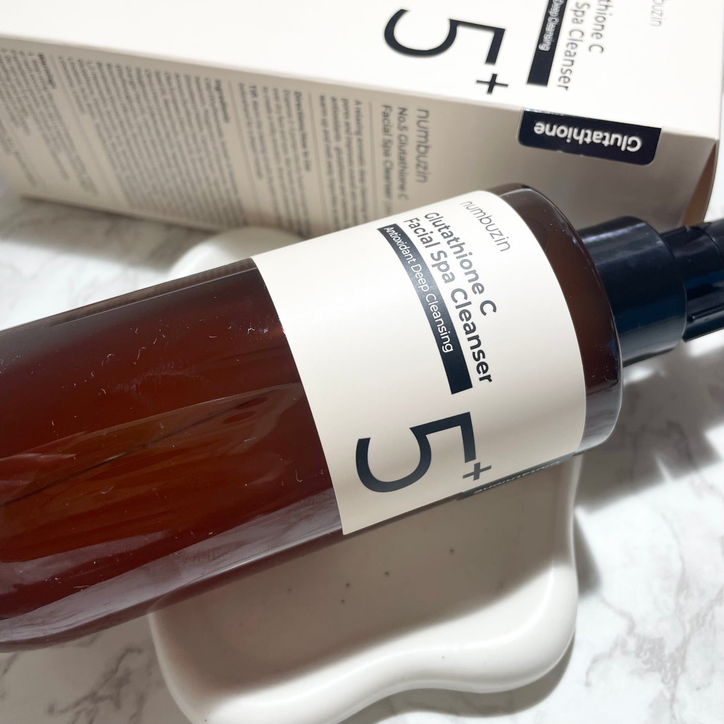 5番 白玉グルタチオンCアロママッサージクレンジング/numbuzin/オイルクレンジングを使ったクチコミ(4枚目)