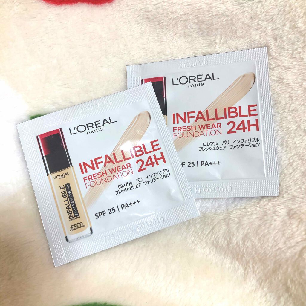 インファリブル ステイフレッシュファンデーション/ロレアル パリ/リキッドファンデーションを使ったクチコミ（1枚目）
