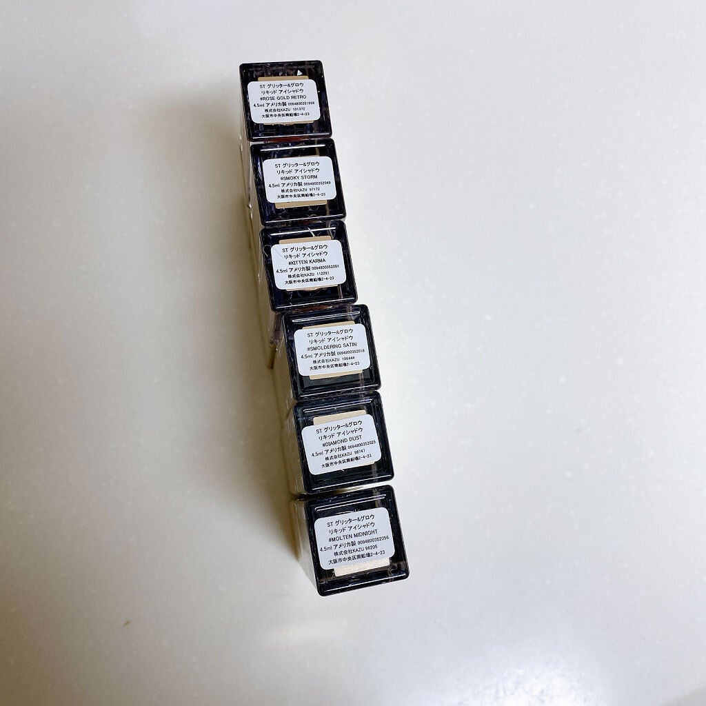 グリッター&グロウ リキッドアイシャドウ/stila/グリッターを使ったクチコミ(5枚目)