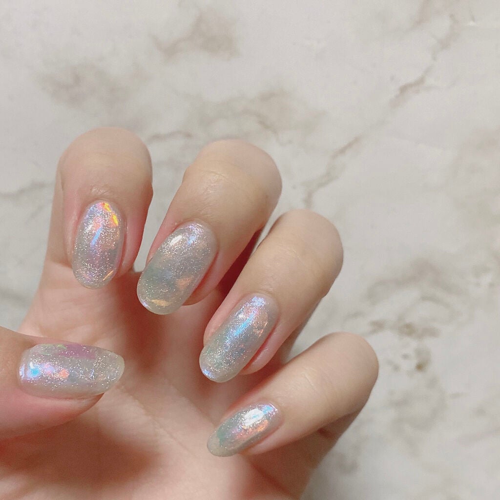 フェアリーダストパウダーオーロラピーコック/キャンドゥ/ネイルシールを使ったクチコミ(2枚目)