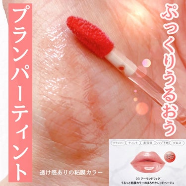 唇ボリュームUP💋
ぷっくり唇が叶う(メイク効果)、うるおいプランパーティント💄

〜エリザベス〜
リップボム プランパーセラム
03アーモンドフィグ

◯美容液成分90%
◯美容液成分in：コラーゲン