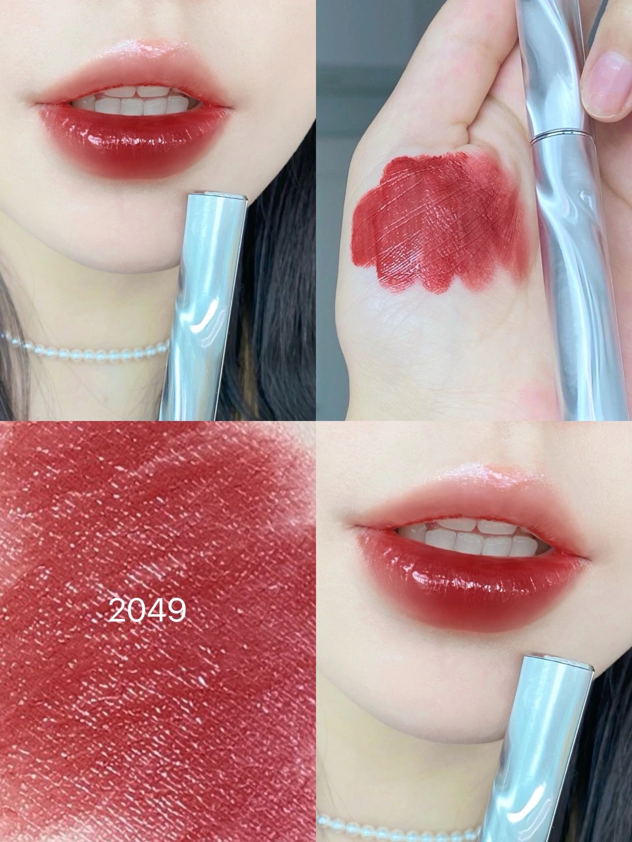 ꫛꫀꪝ✧大人甘辛MIX♥️シルバーの薔薇ハートのマットリボンボールペン♥️ Perfect Diary on LIPS 「＼パーフェクトダイアリー／ シルバー