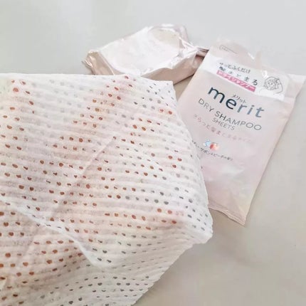 メリット ドライシャンプーシート すっきり爽快タイプ/メリット/ドライシャンプーを使ったクチコミ(9枚目)