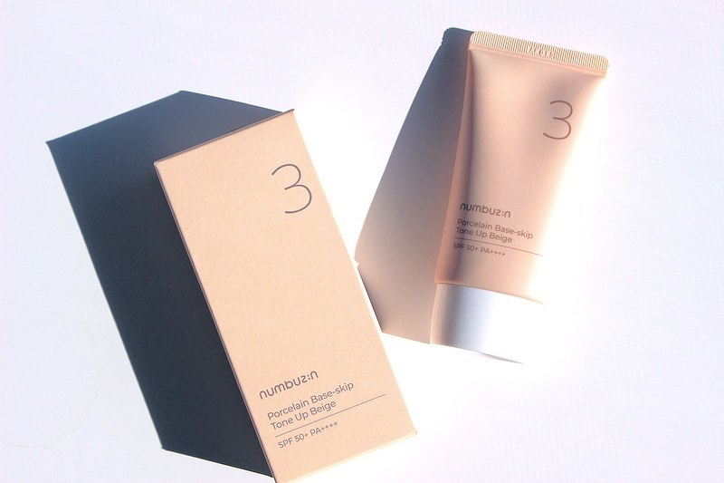 3番 ノーファンデ陶器肌トーンアップクリーム/numbuzin/化粧下地を使ったクチコミ（2枚目）