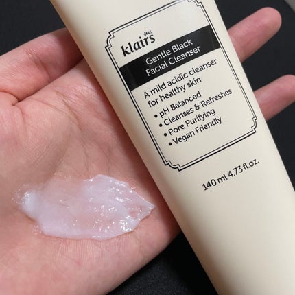 ジェントルブラックフェイシャルクレンザー(140ml)/Klairs/洗顔フォームを使ったクチコミ(2枚目)