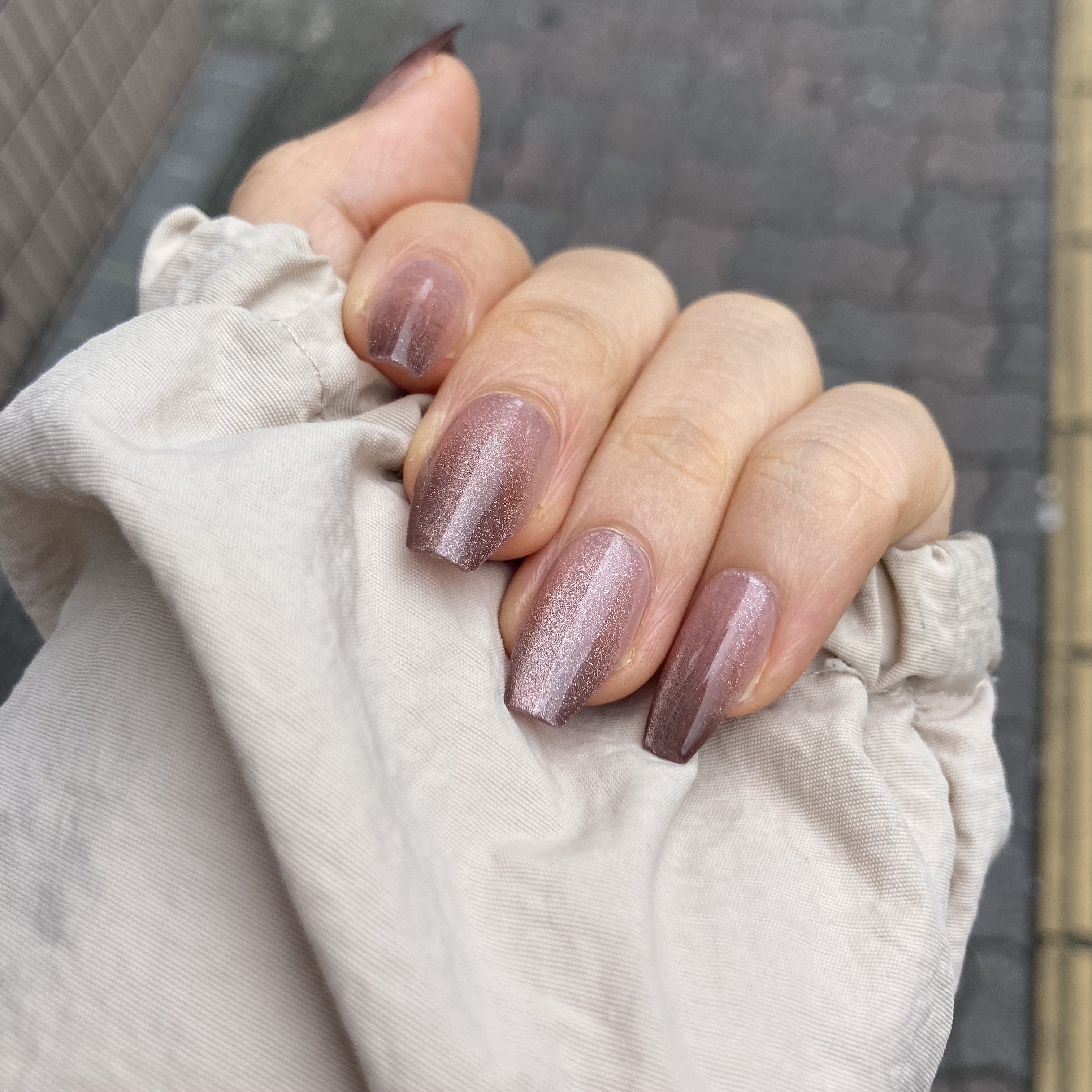 ネイルチップ(シールタイプ) Hazelnut/FINGER SUIT/ネイルチップ・パーツを使ったクチコミ（1枚目）