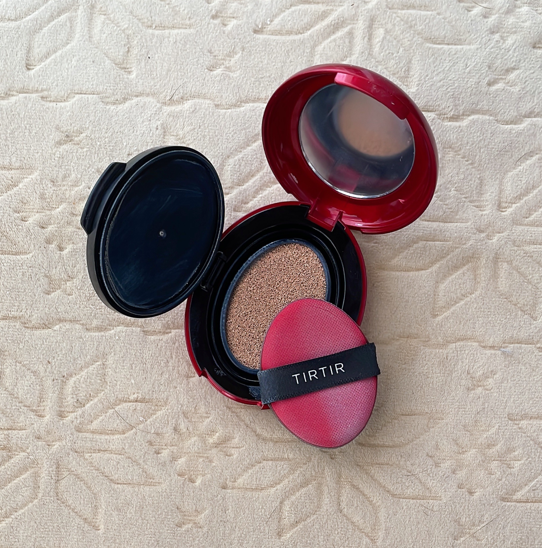 マスク フィット レッド クッション 21N アイボリー ミニ/TIRTIR(ティルティル)/クッションファンデーションを使ったクチコミ（3枚目）