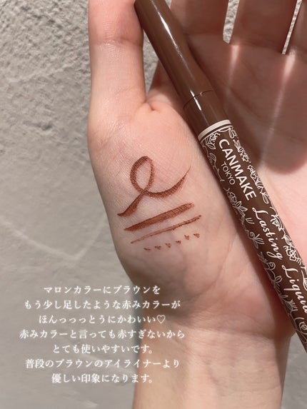 ラスティングリキッドライナー/キャンメイク/リキッドアイライナーを使ったクチコミ(4枚目)