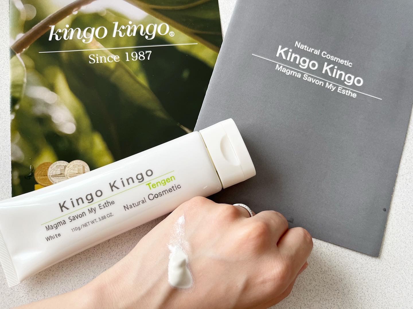 きんごきんご 火山白土洗顔料/天元/洗顔フォームを使ったクチコミ（3枚目）