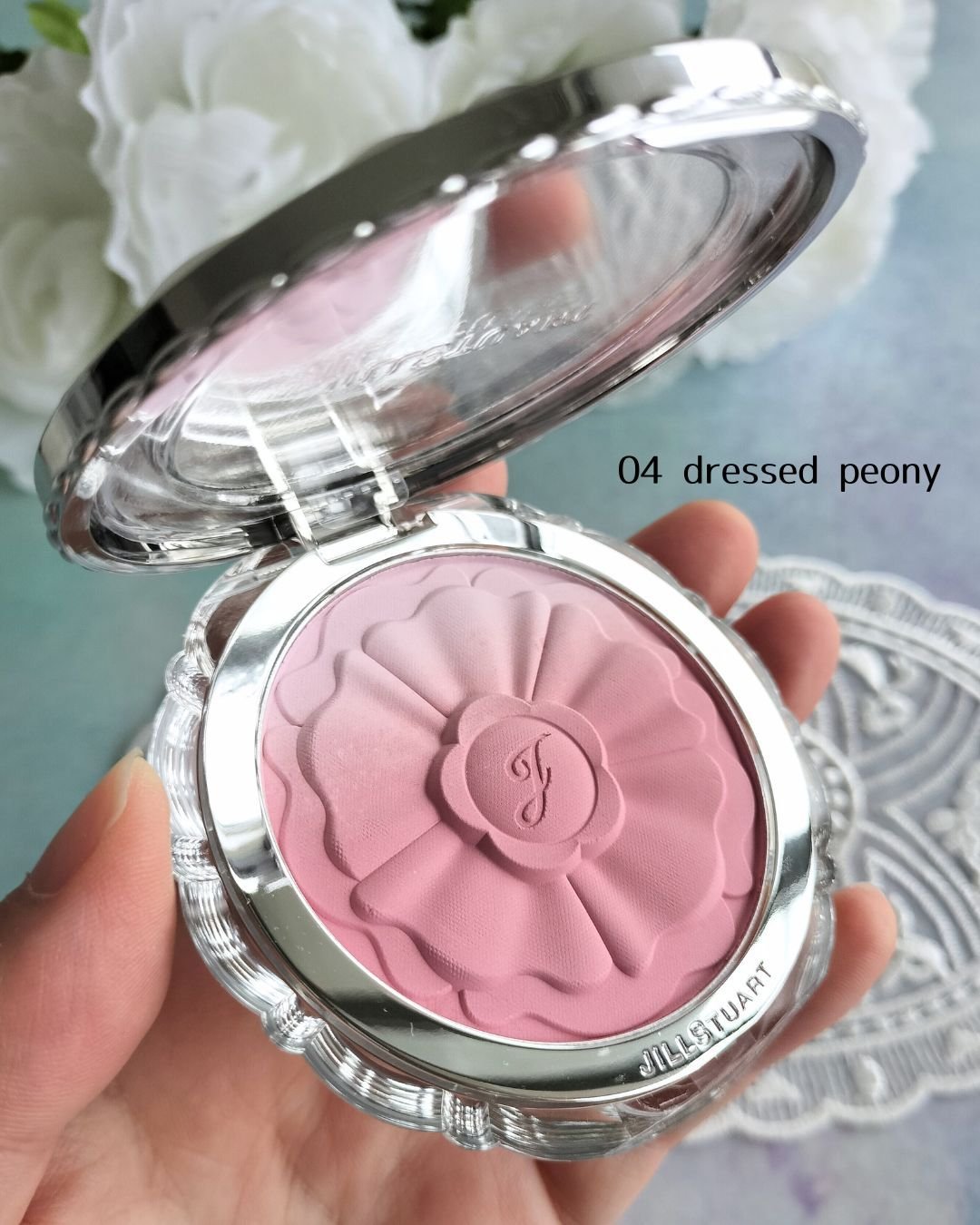 ジルスチュアート　パステルペタル ブラッシュ 101 bluerose wish（限定）/JILL STUART/パウダーチークを使ったクチコミ（3枚目）