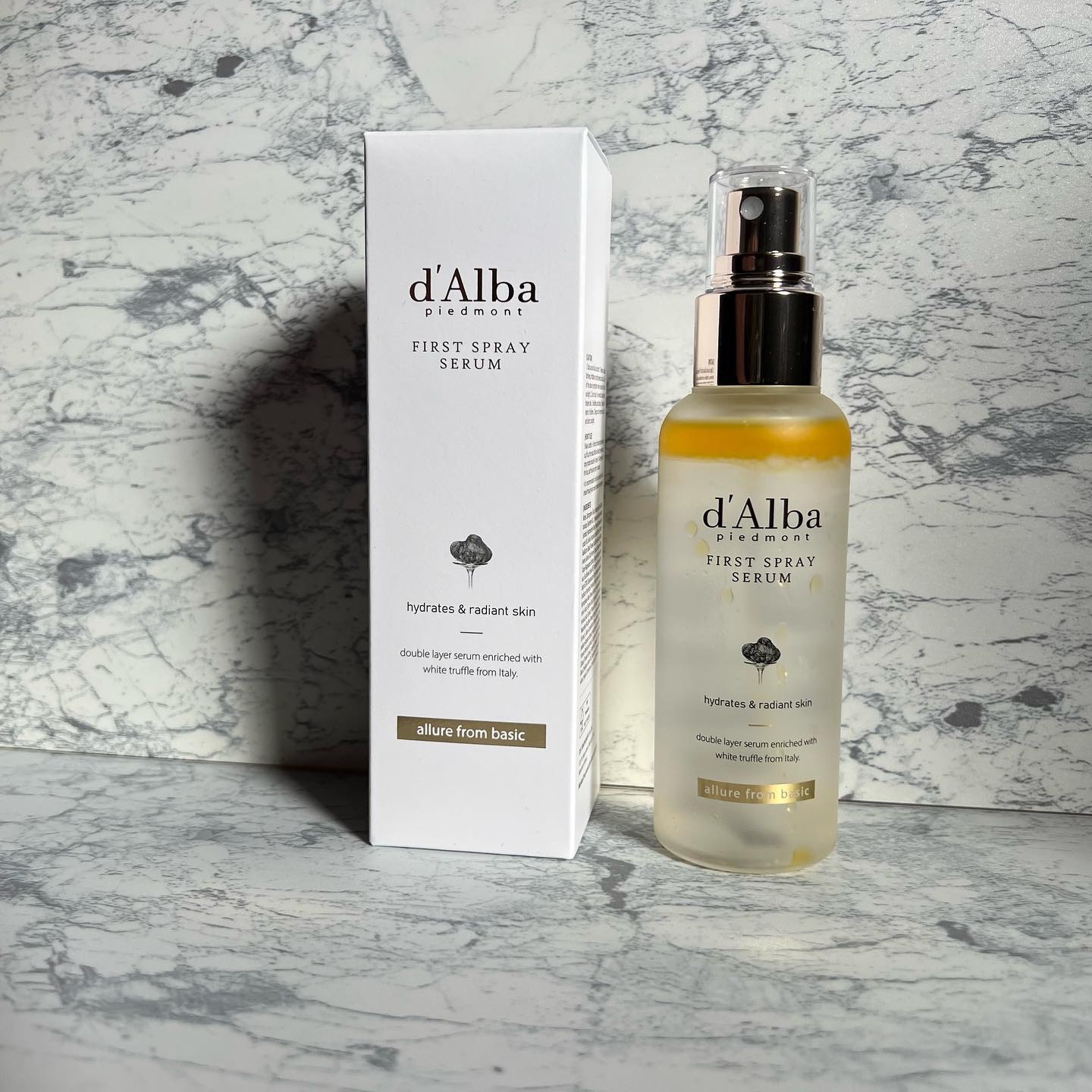 ダルバ ホワイトトリュフファーストスプレーセラム/ダルバ/ミスト状化粧水を使ったクチコミ（3枚目）