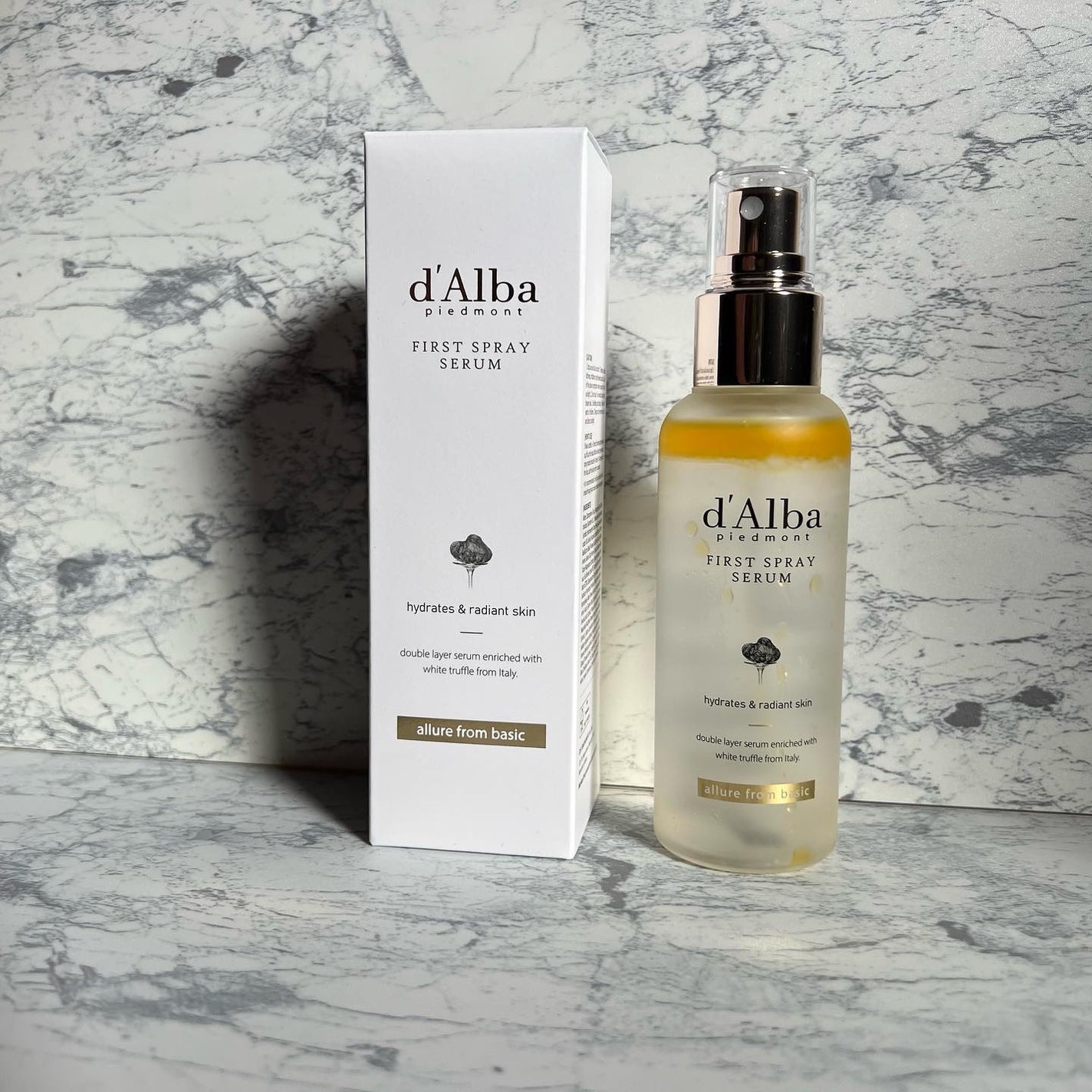 ダルバ ホワイトトリュフファーストスプレーセラム/ダルバ/ミスト状化粧水を使ったクチコミ(3枚目)