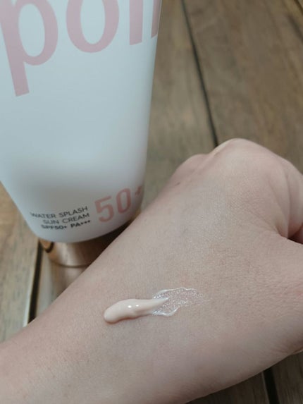 ウォータースプラッシュサンクリーム/espoir/日焼け止め・UVケアを使ったクチコミ(2枚目)