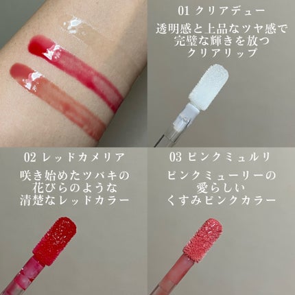 ナチュラルブルームリップオイルセラム 3色セット/PINATE/リップグロスを使ったクチコミ(6枚目)