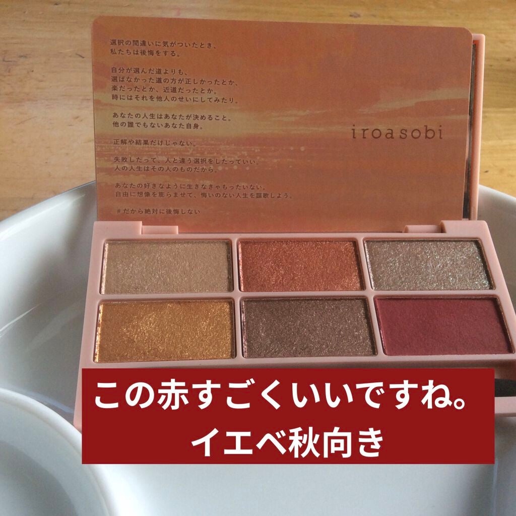 イロアソビ 6色アイパレット/iroasobi/アイシャドウパレットを使ったクチコミ(6枚目)
