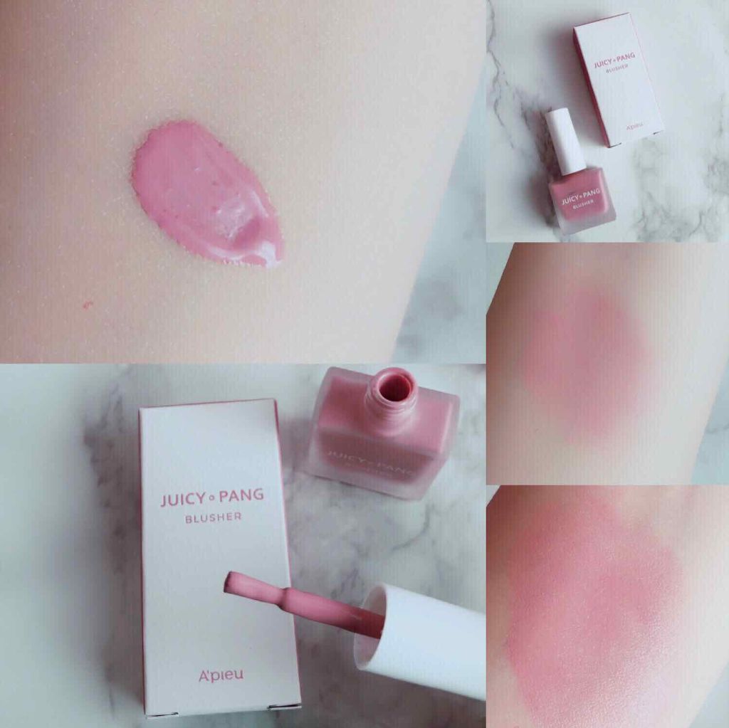 ジューシー パン ウォーター ブラッシャー/A’pieu/リキッドチークを使ったクチコミ（3枚目）