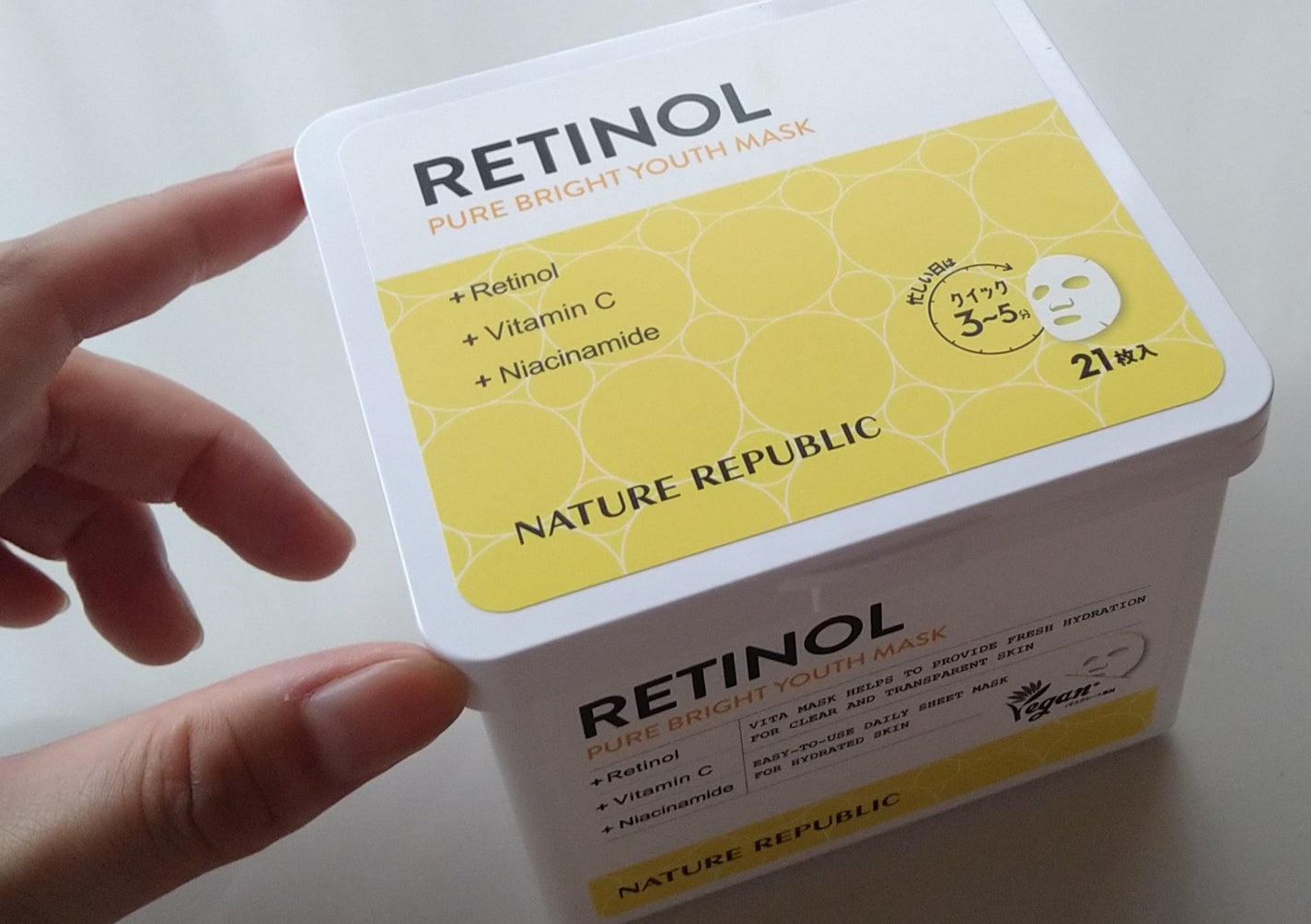 キューブマスク レチノール/ネイチャーリパブリック/シートマスク・パックを使ったクチコミ(1枚目)