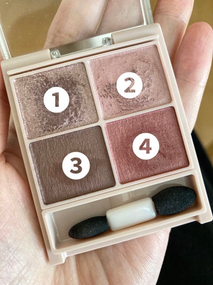 シルキースフレアイズ(マットタイプ)/キャンメイク/アイシャドウパレットを使ったクチコミ(2枚目)