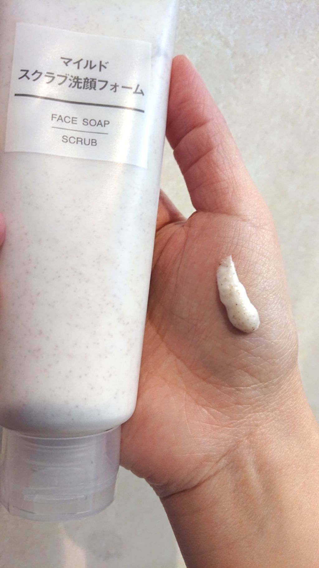 マイルドスクラブ洗顔フォーム/無印良品/スクラブ・ゴマージュを使ったクチコミ(2枚目)