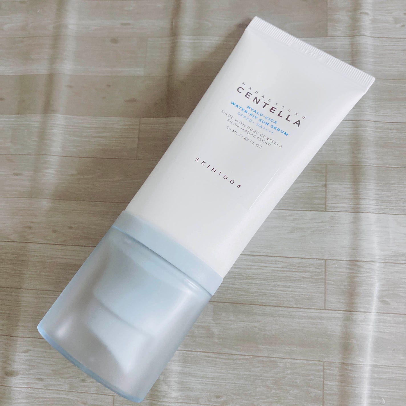 ヒアルーシカ ウォーターフィット サンセラム/SKIN1004/日焼け止めローションを使ったクチコミ(1枚目)