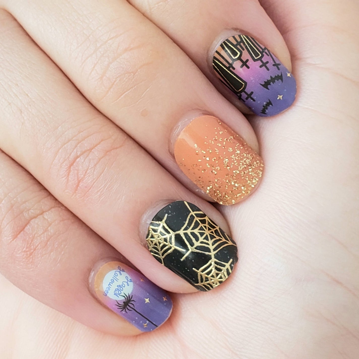 貼るジェルネイル/セリア/ネイルシールを使ったクチコミ(5枚目)