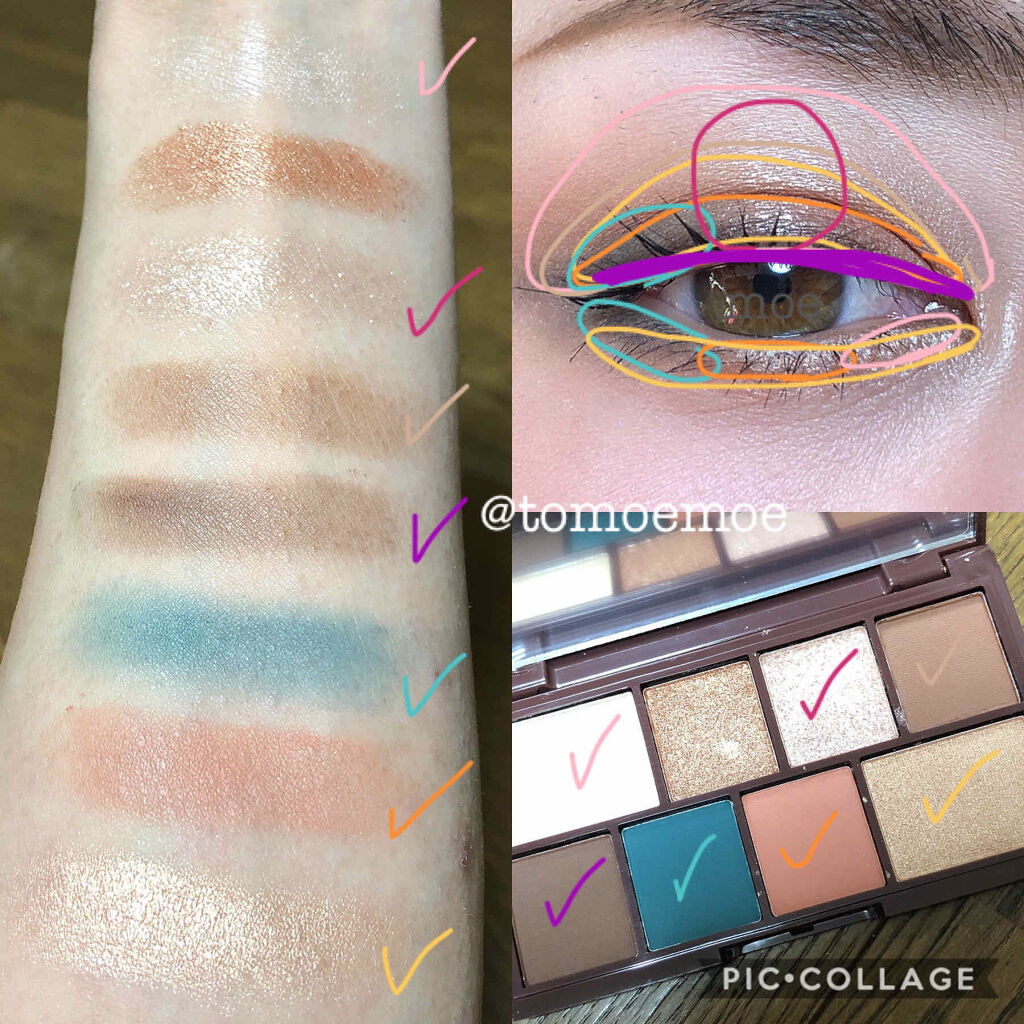 ミニチョコレートアイシャドウパレット チョコミント/MAKEUP REVOLUTION/アイシャドウパレットを使ったクチコミ（3枚目）
