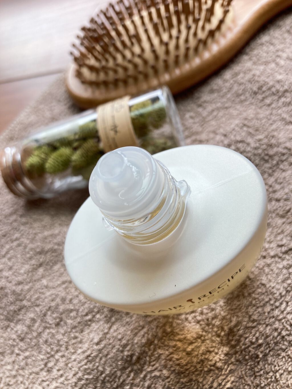 さらとろライスオイル(洗い流さないトリートメント)/WANOMI/ヘアオイルを使ったクチコミ（2枚目）