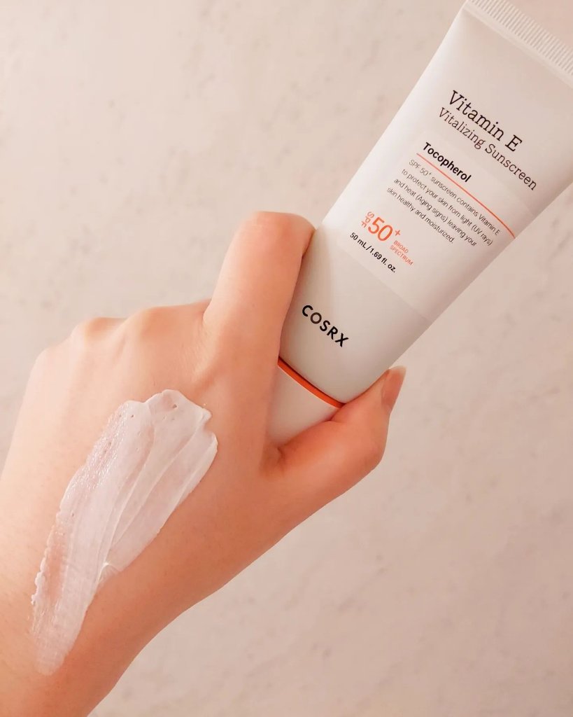 ビタミンEバイタライジングUVクリーム　SFP50＋/COSRX/日焼け止めクリームを使ったクチコミ（3枚目）