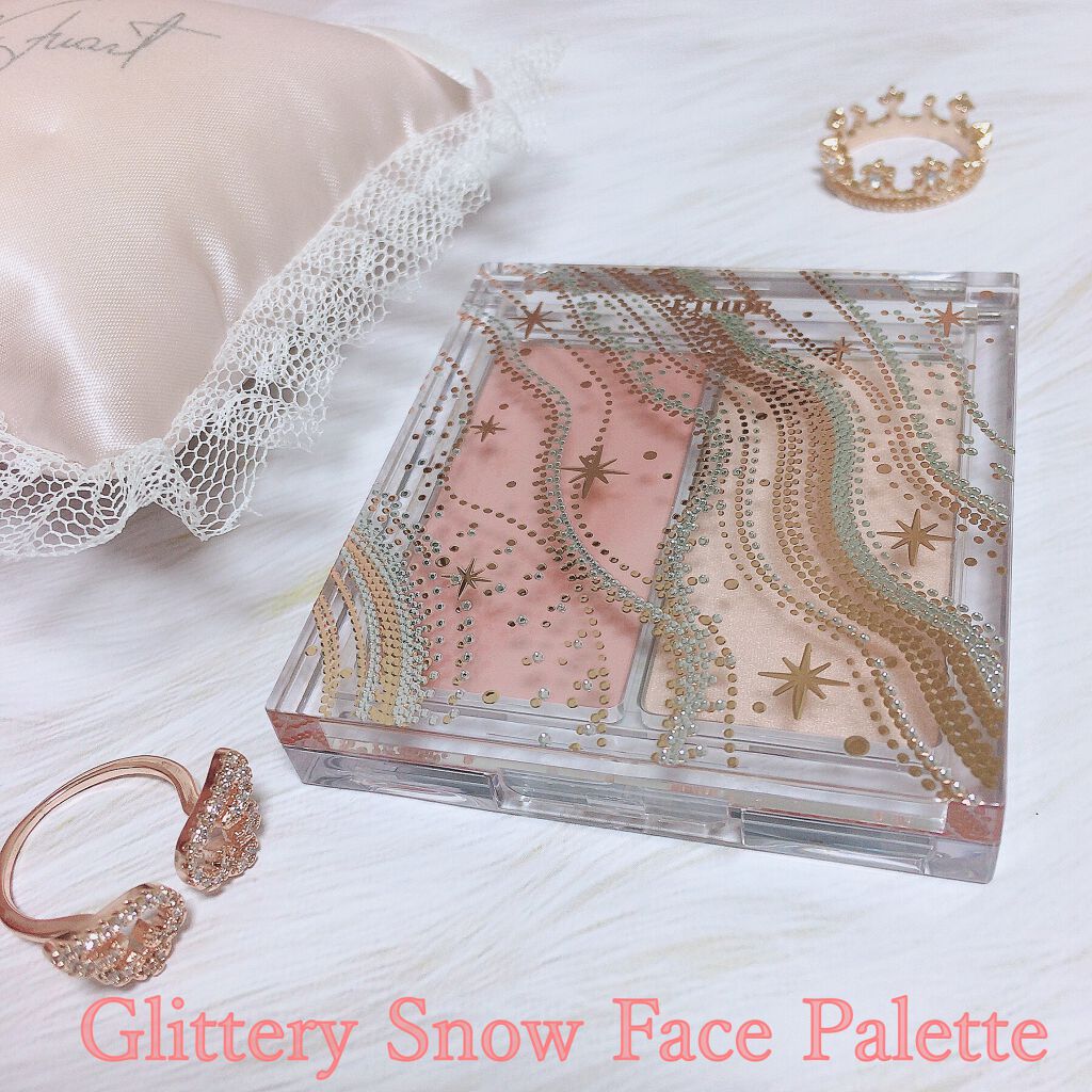 グリッタースノー フェイスパレット レイ/ETUDE/パウダーハイライトを使ったクチコミ（1枚目）