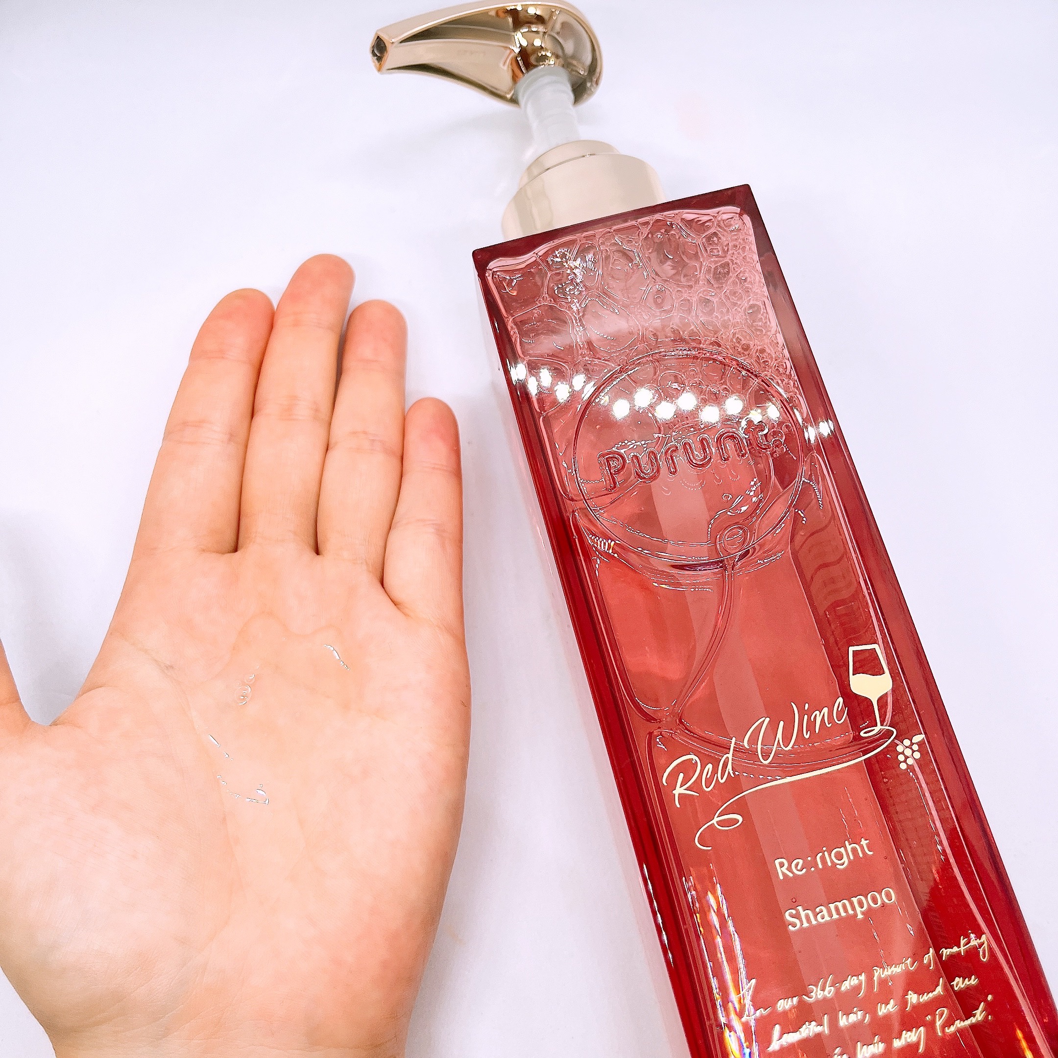 プルント　リライト美容液ヘアミルク　レッドワイン/Purunt./ヘアミルクを使ったクチコミ（2枚目）