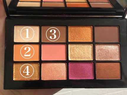 アフターグロー アイシャドーパレット/NARS/アイシャドウパレットを使ったクチコミ(4枚目)