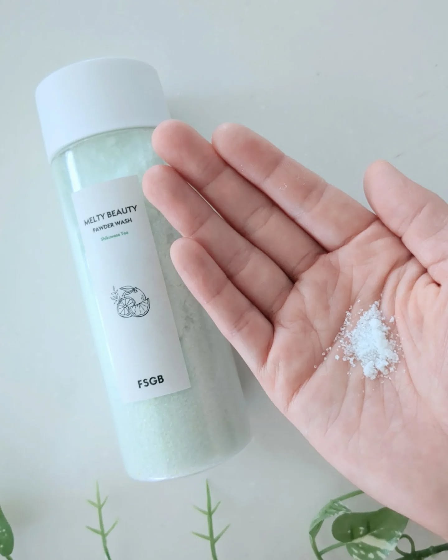 沖縄とろみ美容 パウダーウォッシュ シークヮーサーティー/FSGB/洗顔パウダーを使ったクチコミ（3枚目）