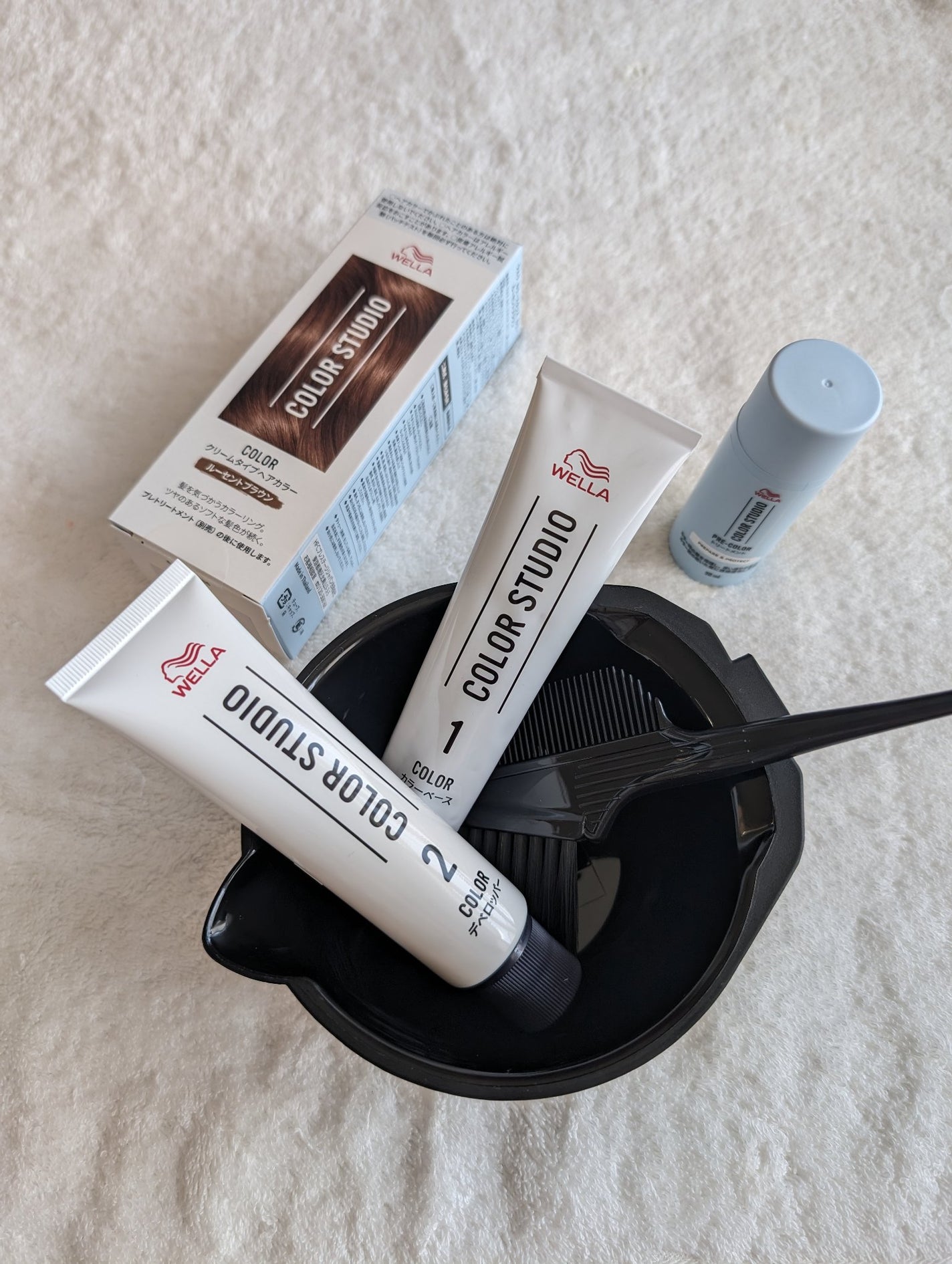 ウエラ カラースタジオ クリームタイプヘアカラー/ウエラ/ヘアカラーを使ったクチコミ(1枚目)