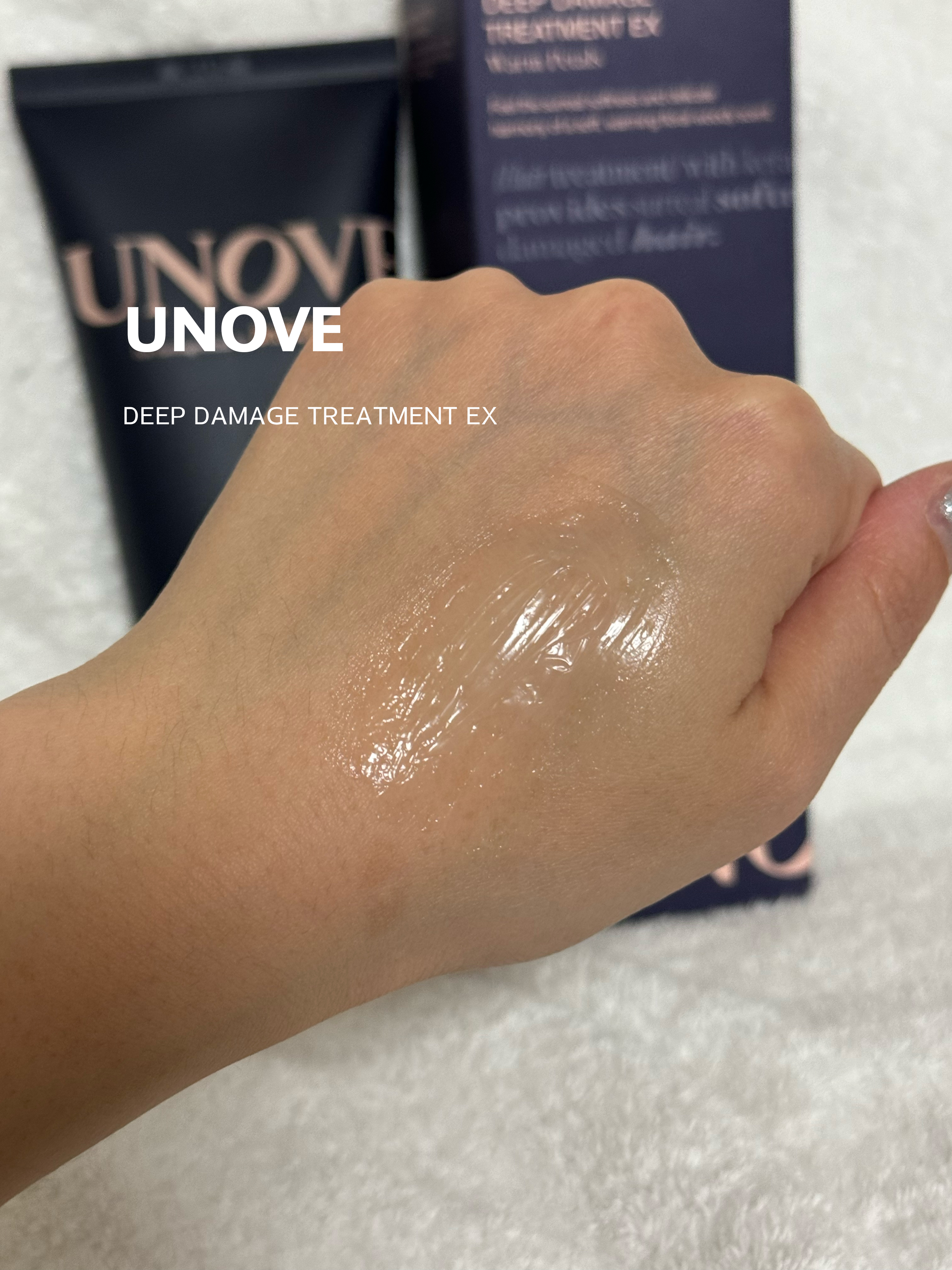 ディープダメージトリートメントEX/UNOVE/洗い流すヘアトリートメントを使ったクチコミ（3枚目）