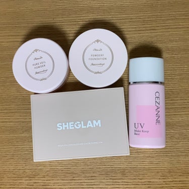 SHEGLAM マルチフィックスコンシーラー＆カラーコレクターのクチコミ「私の初めてコスメ

下地：CEZANNE　皮脂テカリ防止下地
　　　私はピンクベージュを購入し.....」（1枚目）