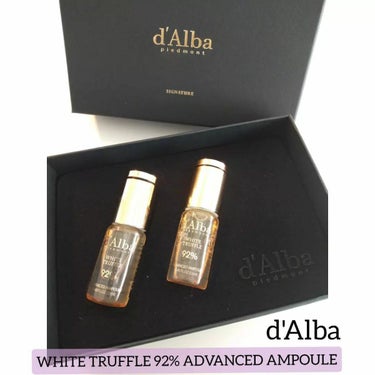 ダルバ ホワイトトリュフ92アドバンスドアンプルのクチコミ「d'Alba
WHITE TRUFFLE 92% ADVANCED AMPOULE
@dalb.....」（1枚目）