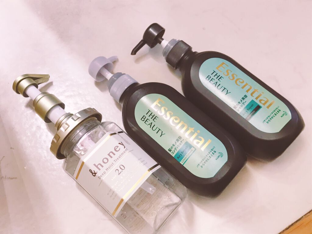 ディープモイスト シャンプー1.0／ヘアトリートメント2.0/&honey/市販シャンプーを使ったクチコミ（1枚目）