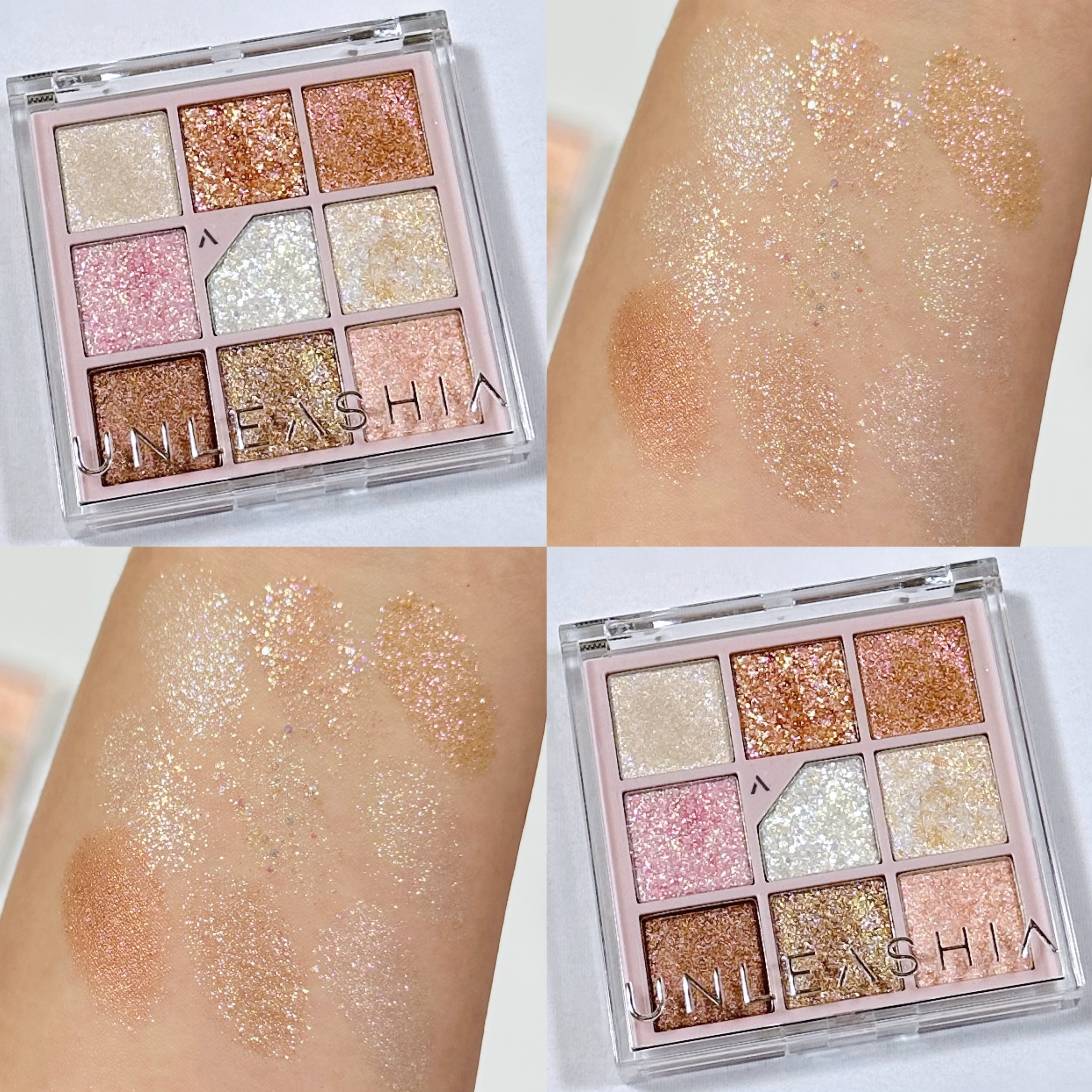 グリッターペディアアイパレット/unleashia/アイシャドウパレットを使ったクチコミ（1枚目）