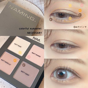 COLORFUL EYE PALETTE/NAMING./パウダーアイシャドウを使ったクチコミ（2枚目）