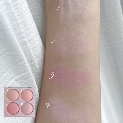 ブレンディングムードチーク/dasique/パウダーチークを使ったクチコミ(4枚目)