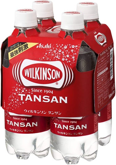Wilkinson Tansan (ウィルキンソン タンサン/炭酸水) PET 500ml×4本入りマルチパック