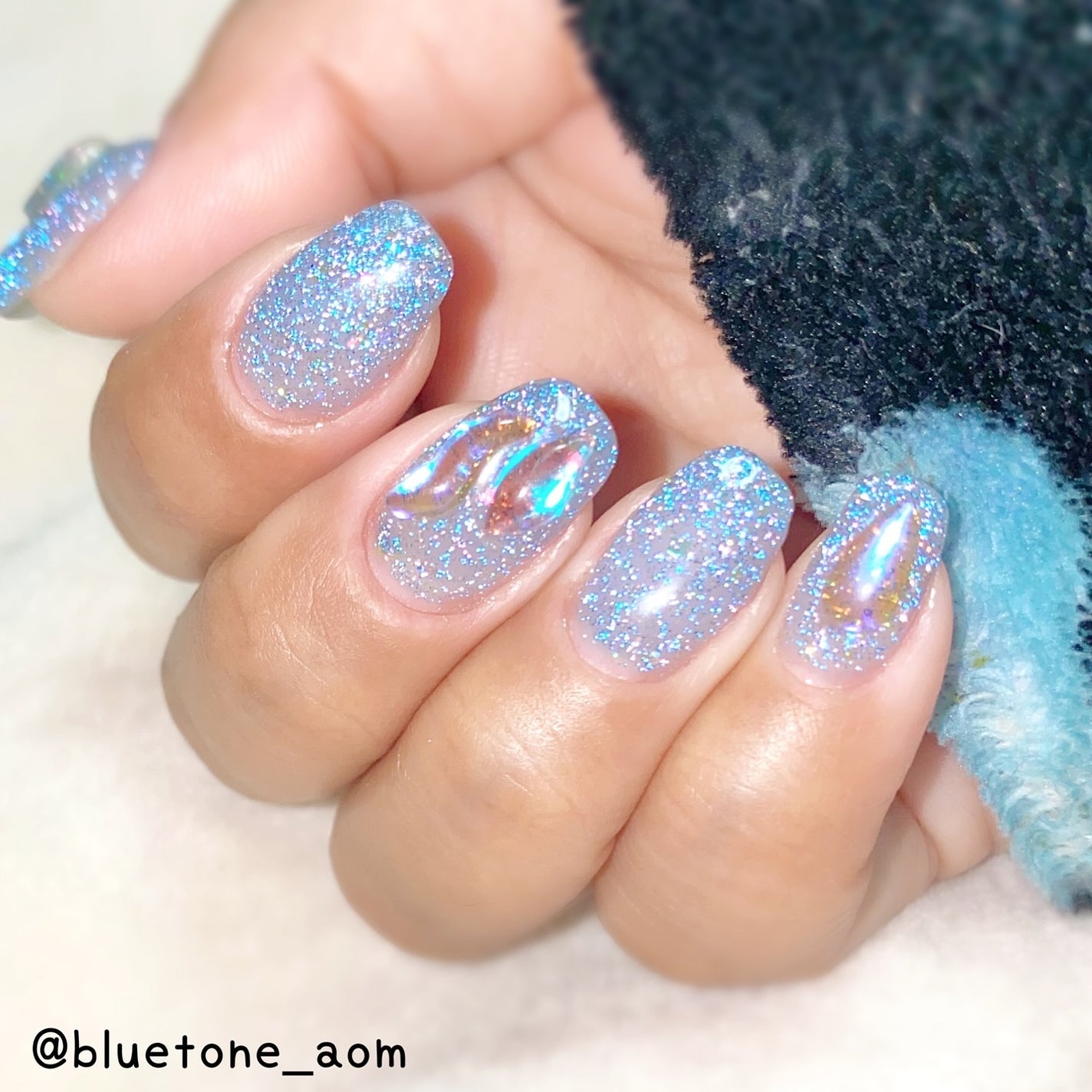 ⋆͛🦖⋆͛aomi on LIPS 「オリジナルフラッシュ前にマイネイルにやってたブルーのフラッシュ..」(6枚目)