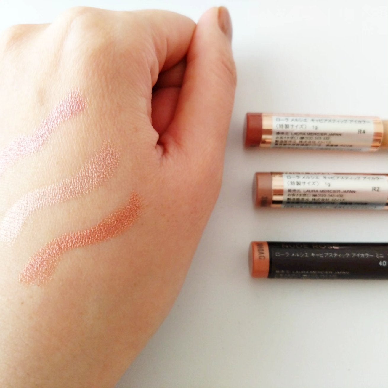 ミニ ベストセラーズ ローズグロウ キャビア スティック デュオ/ローラ メルシエ/メイクアップキットを使ったクチコミ(4枚目)