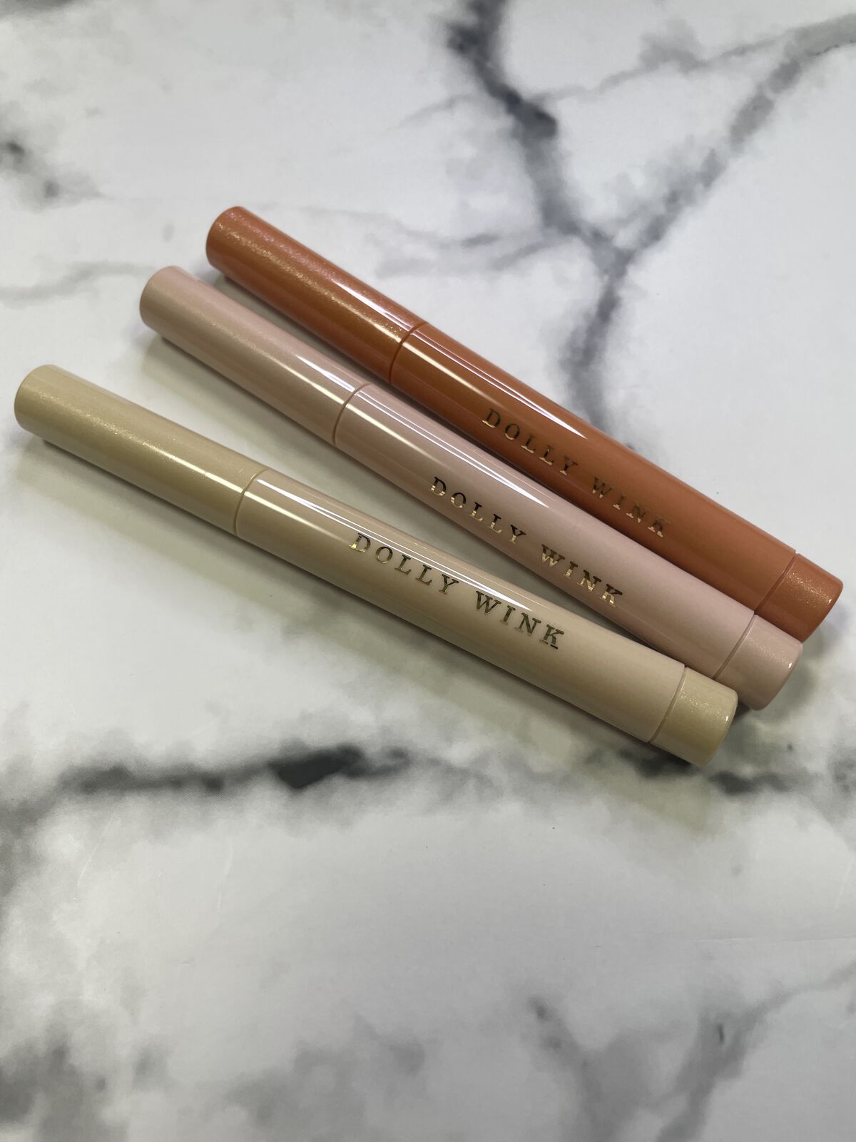 スティックラメシャドウ 03 オレンジブラウン/ドーリーウインク/スティックアイシャドウを使ったクチコミ（2枚目）