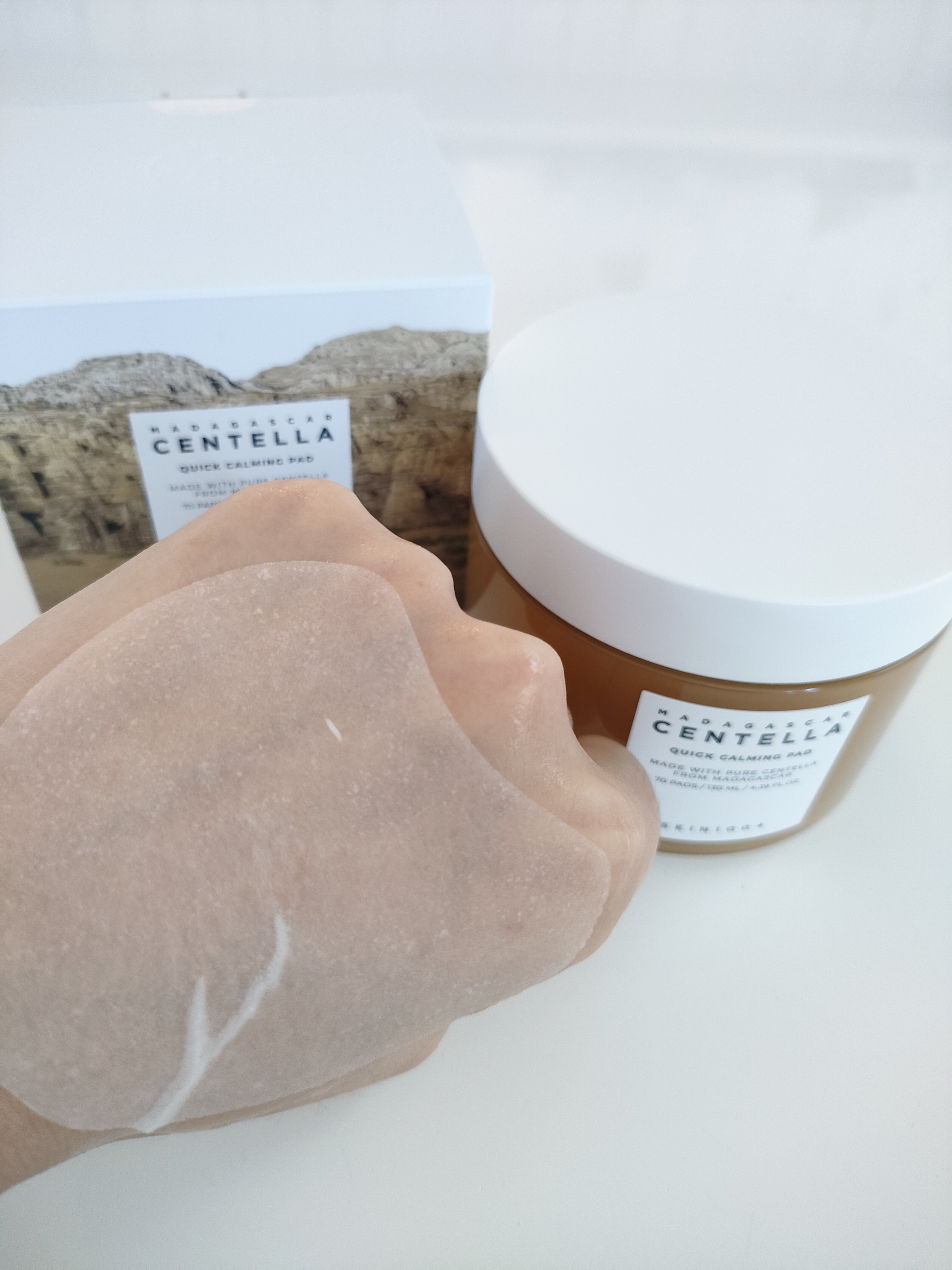 センテラ クイックカーミングパッド/SKIN1004/トナーパッドを使ったクチコミ（3枚目）