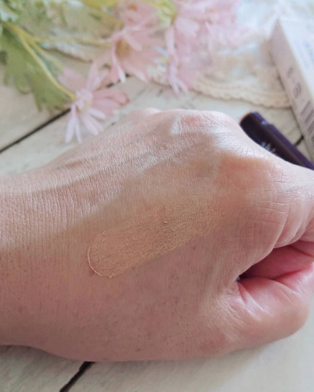 ホワイトカバースティック/shimaboshi/化粧下地を使ったクチコミ(3枚目)